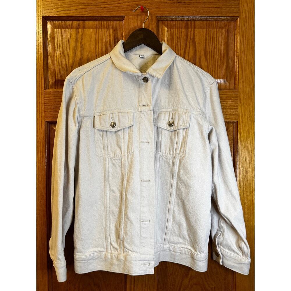 Cream Denim Jacket